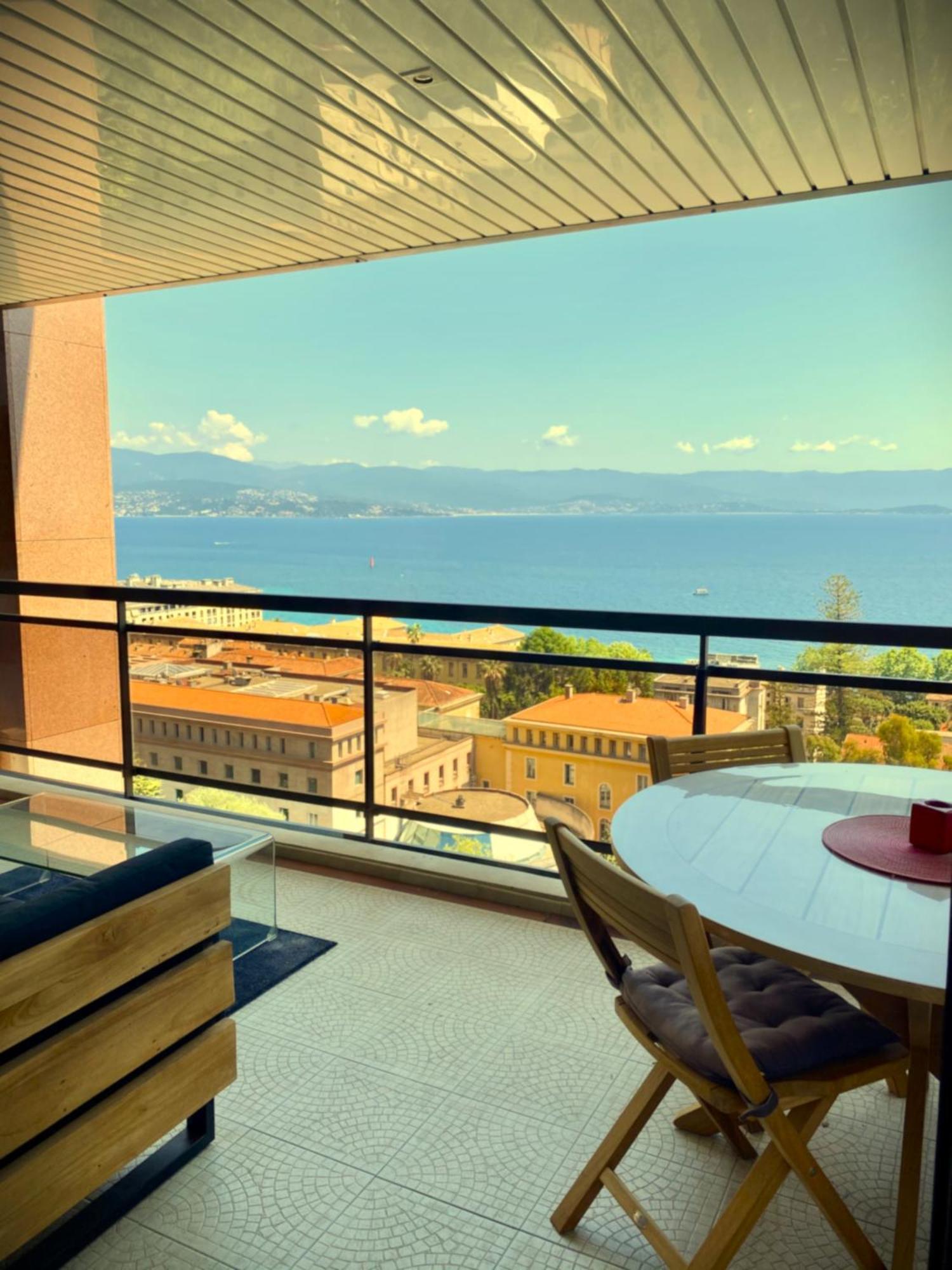 Grand T2 Standing Ajaccio Proche Centre Et Plages Vue Panoramique Parking Prive Exterior photo